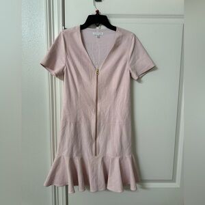 Anna Cate suede blush, pink dress